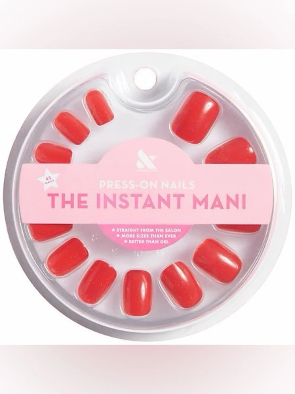 Olive & June Instant Mani Fake Nails in the shade CV (Clare Vivier) cherry red - Picture 1 of 2
